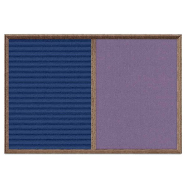 Enclosed Corkboard, 1 Door, 24"x36", 4" Fra